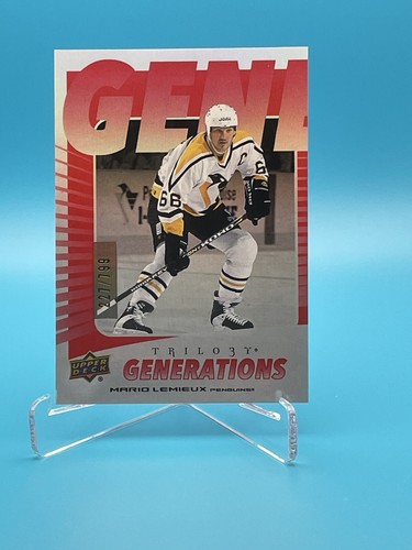 2023-24 UD Trilogy Mario Lemieux Generations Red 227/799 #TG-20A