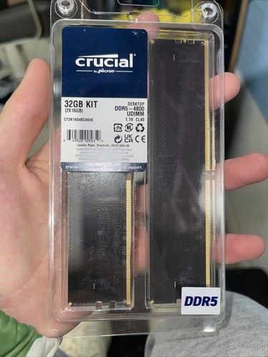 Crucial 32GB (2x16GB) (DDR5-4800) Memory (CT2K16G48C4OU5) | eBay