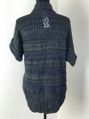 NWT Motherhood Maternity Open Front Shorts Sleeve Knit Sweater Cardigan Sz S