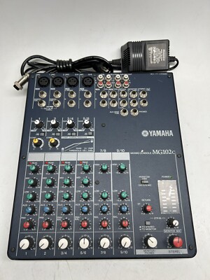 Yamaha MG102C 10-Channel Analog Mixer W/Phantom +48v Power For Condenser Mics.