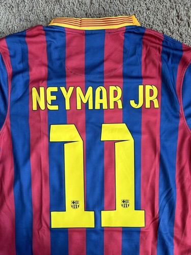 FC Barcelona NEYMAR JR 11番シャツ FC Barcelona La Liga Neymar Jr 11 Yth Navy Shirt Outerstuff