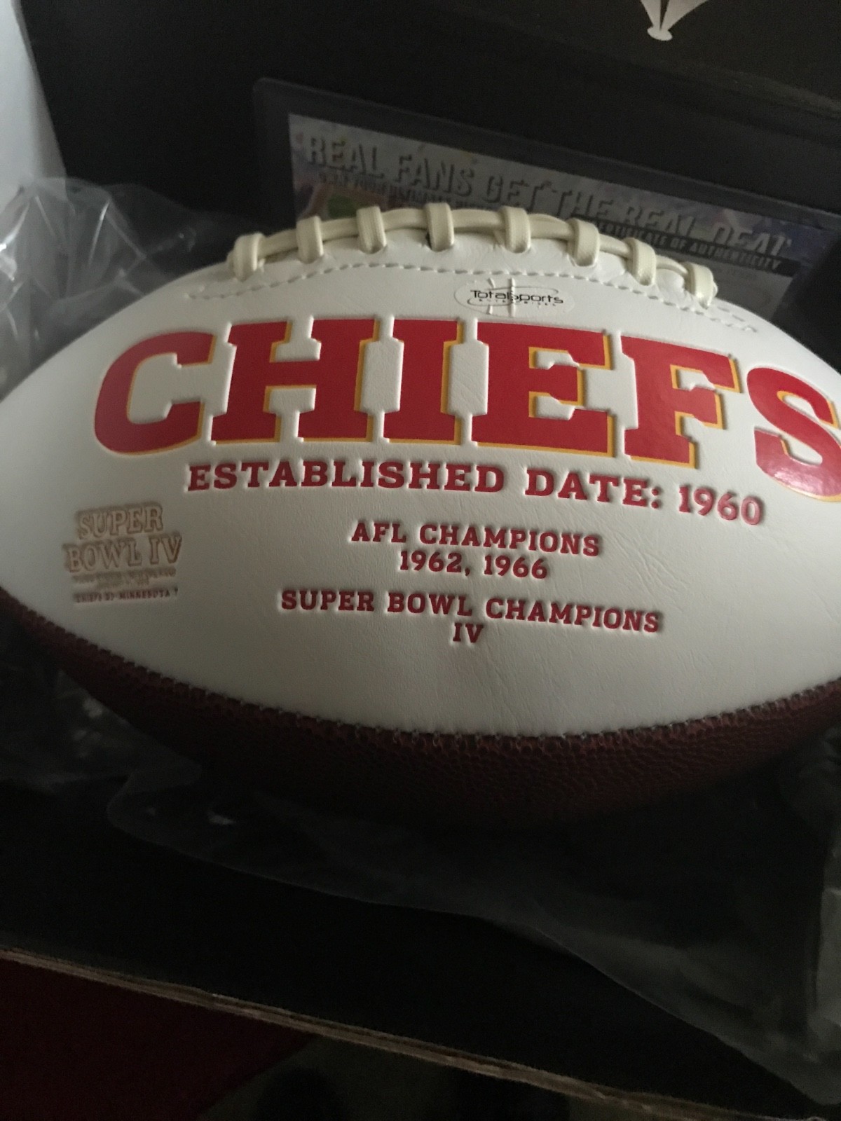 Tyreek Hill Chiefs signed Football White JSA COA autograph auto