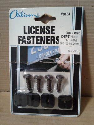 Vintage Allison 8161 Nylon Automotive Car License Fasteners , NOS