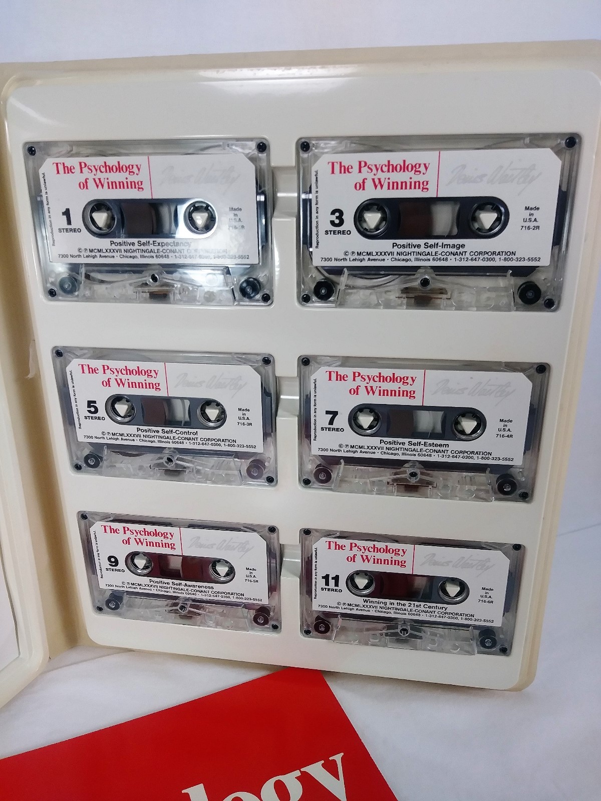 The Psychology of Winning 6 Book Tapes Denis E Waitley