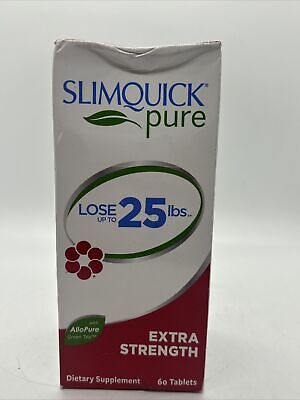 Slimquick Pure KETO Weight Loss women EXTRA STRENGTH 60 Tabs green tea 10/2024+