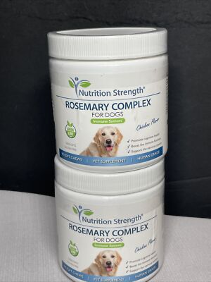 Nutrition Strength Rosemary Complex For Dogs Immune System 90 Chews Lot Of Two