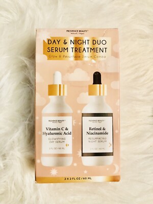 PROVENCE BEAUTY DAY&NIGHT DUO SERUM TREATMENT Glow &Resurface  Serum Combo 4floz
