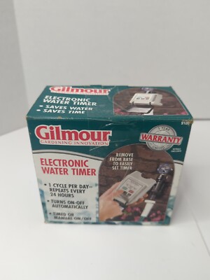 Gilmour Electronic Water Timer 9100 Automatic Grass Lawn Watering System Garden