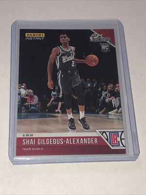 Panini Instant Rising Stars Team World 2-15-19 Shai Gilgeous-Alexander RC /563