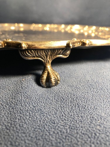 Beautiful 14” Gorham Footed Tray Silver Plated Extremely Unique