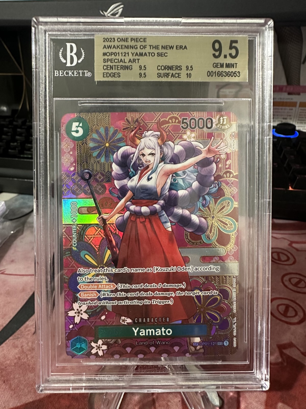 【PSA10】ヤマト シークレットスペシャル PSA 10 One Piece Card Game Yamato OP01-121 SP SEC Parallel
