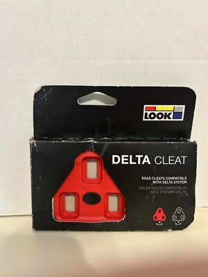 LOOK DELTA Cleats 9 Degree Float Red Road Replacement Pair (2) France Cycling