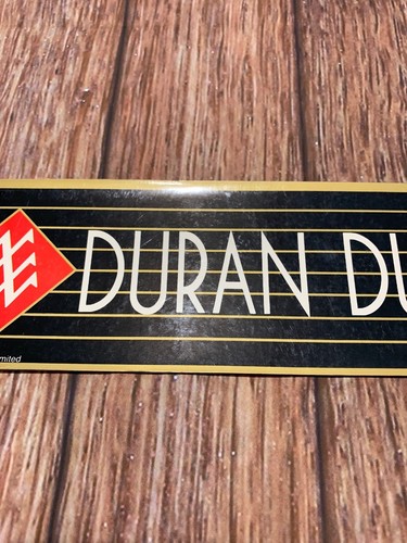 Vintage 1984 Duran Duran Band Black Bumper Sticker John Taylor 80s Rock NOS New