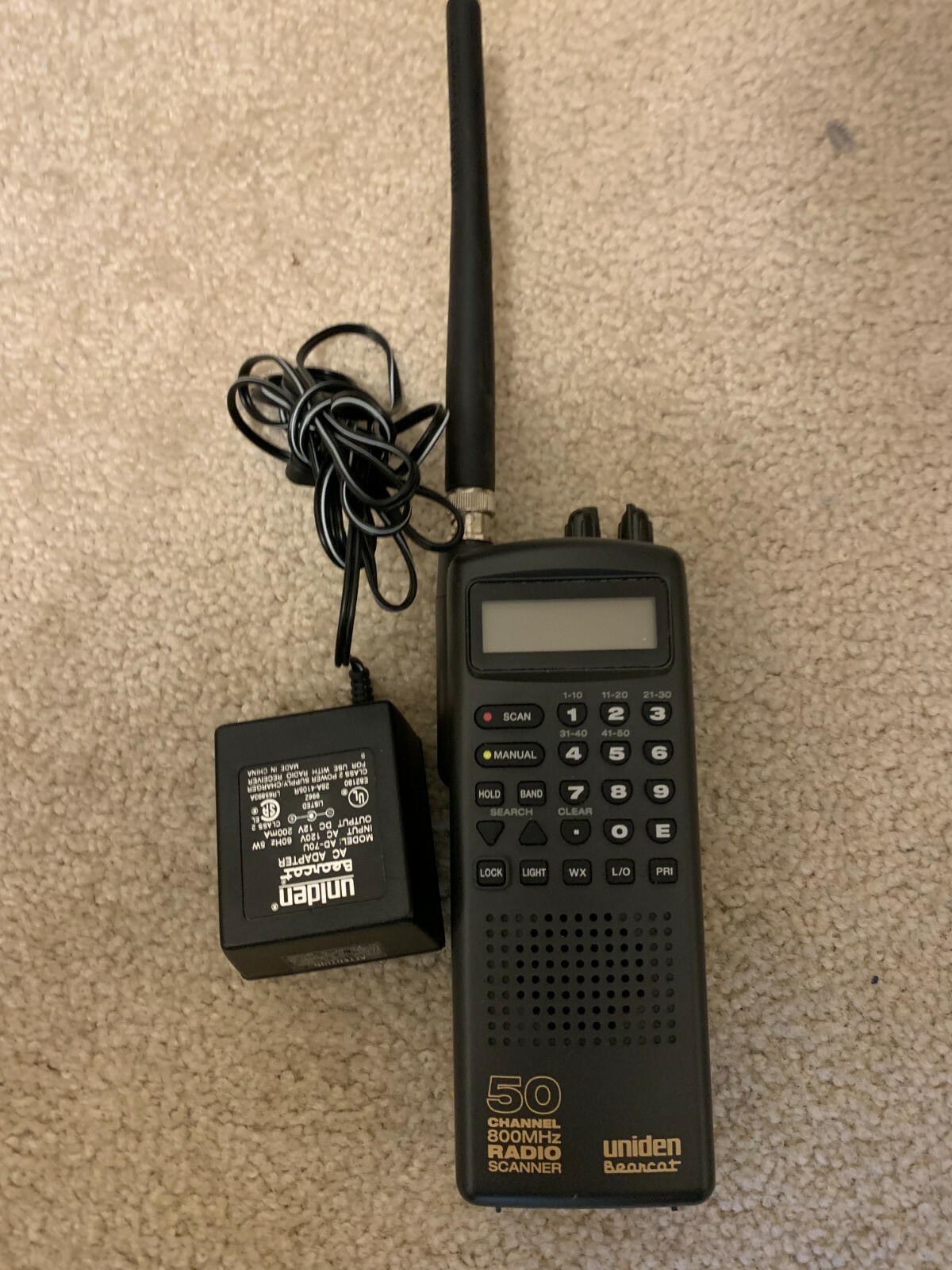 Uniden Bearcat Model BC80XLT 800MHz 50 Channel 11 Band Handheld Radio