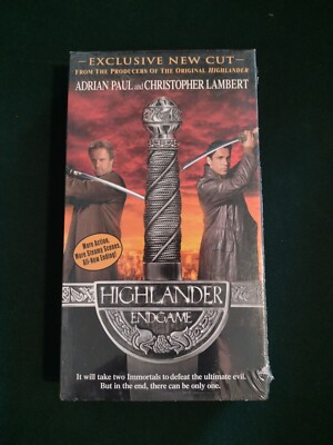 Highlander: Endgame (VHS, 2001) Adrian Paul & Christopher Lambert - sealed