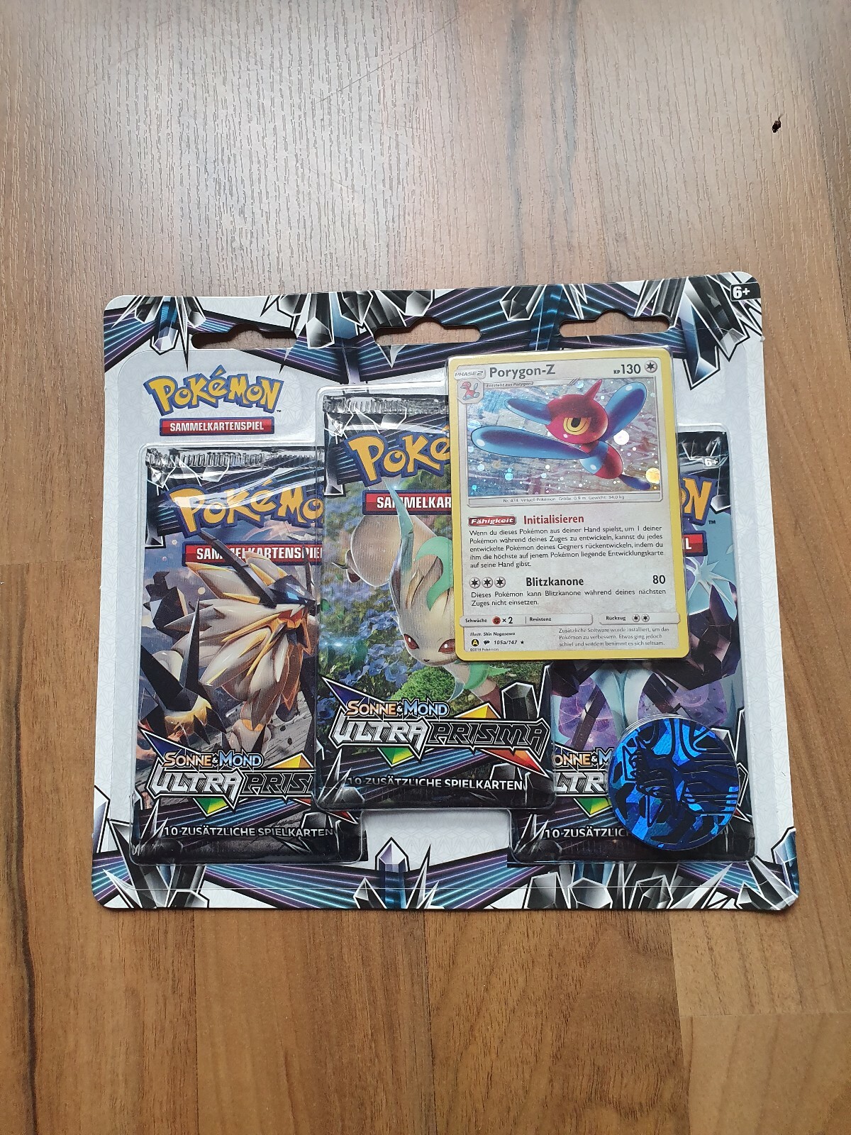 Pokemon Ultraprisma 3er Blister neu,sealed Porygon-Z 