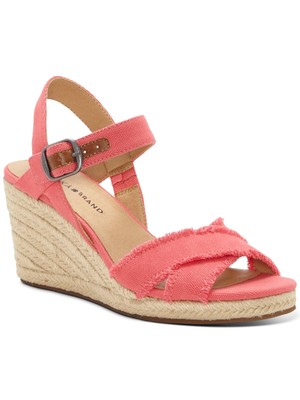 

LUCKY BRAND Женские коралловые туфли на платформе 1/2 дюйма с потертостями, регулируемым ремешком с мягкой подкладкой, Коралл, LK-MARGALINE