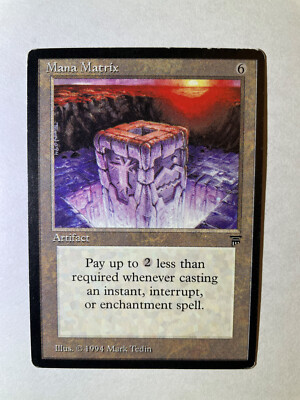 Mana Matrix MTG Legends, (R) Light Play/Some Wear + 3 Bonus Cards