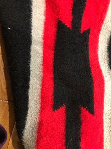 Biederlack West Germany Blanket Throw Acrylic  Fleece Southwest Design 55x70”