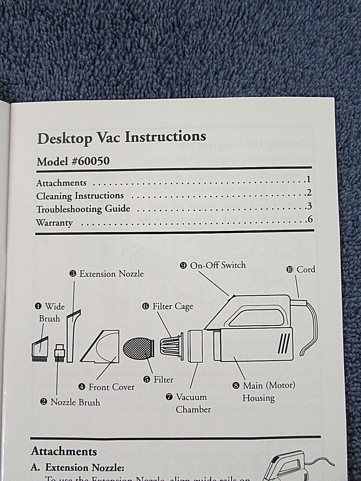 Desktop Laptop Computer Keyboard Vac Vacuum 110v KENSINGTON 60050 NEW AR29