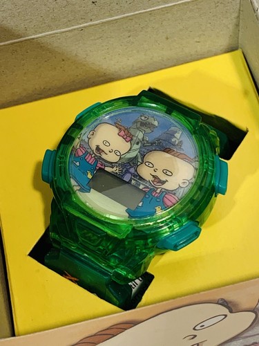 VTG Nickelodeon RUGRATS IN PARIS THE MOVIE - CHATBACK WATCH - PHIL & LIL - NOS🔥
