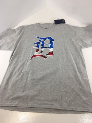detroit tigers american flag shirt