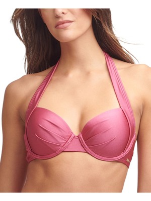 

CALVIN KLEIN Женский розовый купальник стрейч с фиксированными чашками в форме сердечка