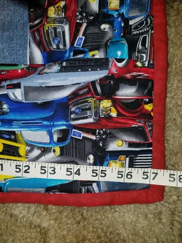 Homemade FORD truck lap quilt