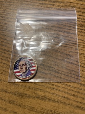 President George W Bush Colorized Collectible $1 Coin - 43rd