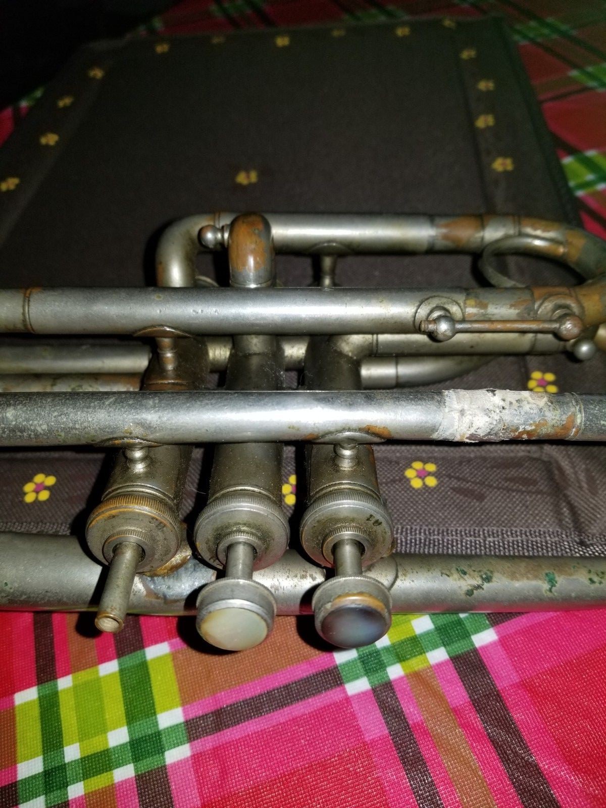 Antique Bruno & Sons Henry Pourcelle Trumpet Horn