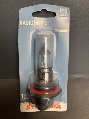 Sylvania Basic H13 Also Fits 9008 Halogen Lamp 12 V 65W NEW IN BOX