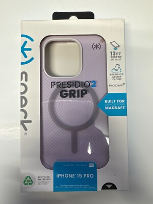 Speck Presidio2 Grip Case with MagSafe for Apple iPhone 15 PRO Soft Lilac