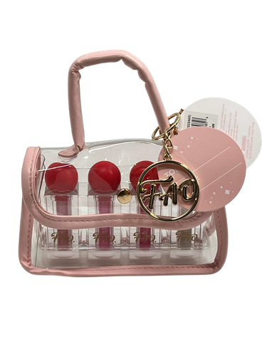 FAO Schwarz Lipstick Set 4pc Girls Pretend Play Makeup Kit with Bag New in Box