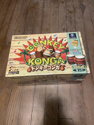 Donkey Konga Bongo Controller Complete In Box CIB Japanese No Game US SELLER
