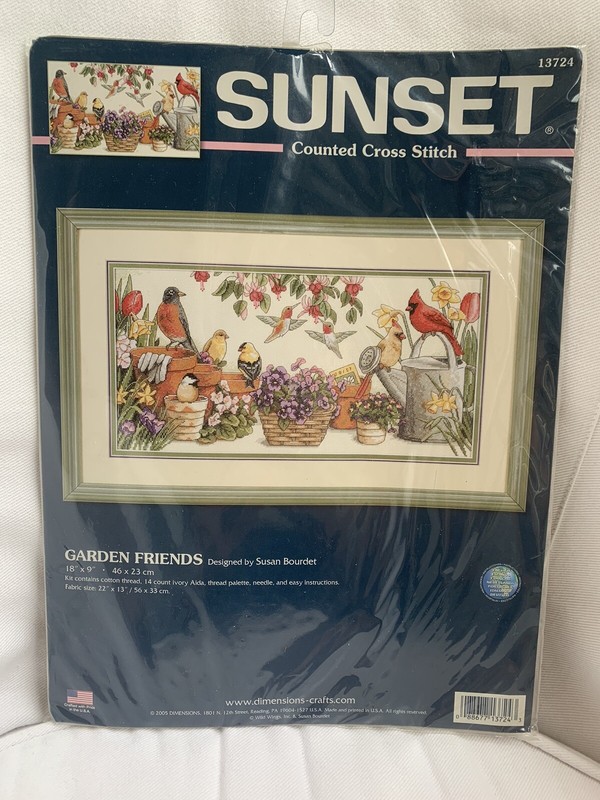 Garden Friends  Sunset Cross Stitch Kit 13724