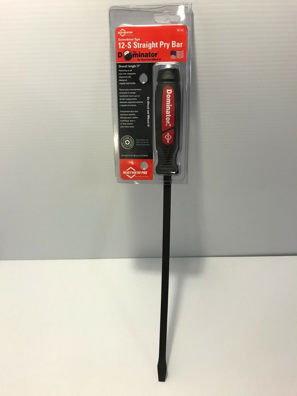 Mayhew Pro Dominator 17 inch Pry Bar Straight Blade 60143 Screwdriver Tool NEW