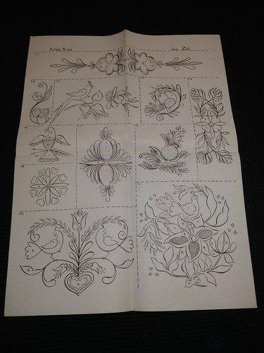 Copyright 1948 50 Pennsylvania Dutch Patterns By Jane Zook *324BX*