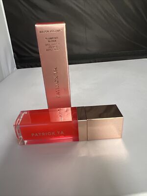 PATRICK TA Major Volume Plumping Lip Gloss - Full Syringe - 0.3oz/9ml New