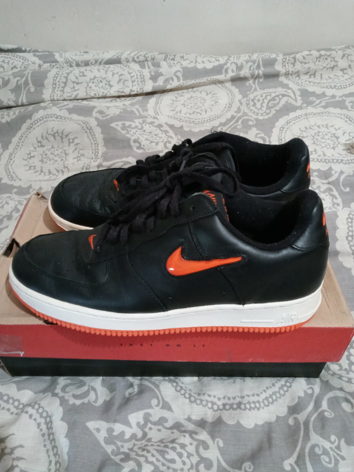 1998 sz 13 Nike Air Force 1 SC Super Jewel safety orange