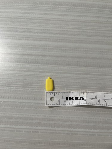 Barbie Baby DOLL SIZE mini Pretend Yellow Display Vanity Lotion Shampoo Bottle