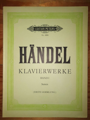 Georg Friedrich Händel: Suiten, Peters - Noten Klavier antiquarisch
