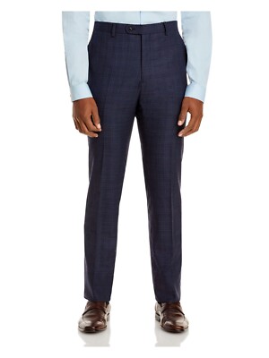 

Мужские темно-синие зауженные клетчатые брюки John Varvatos, Navy, 7101116-5T