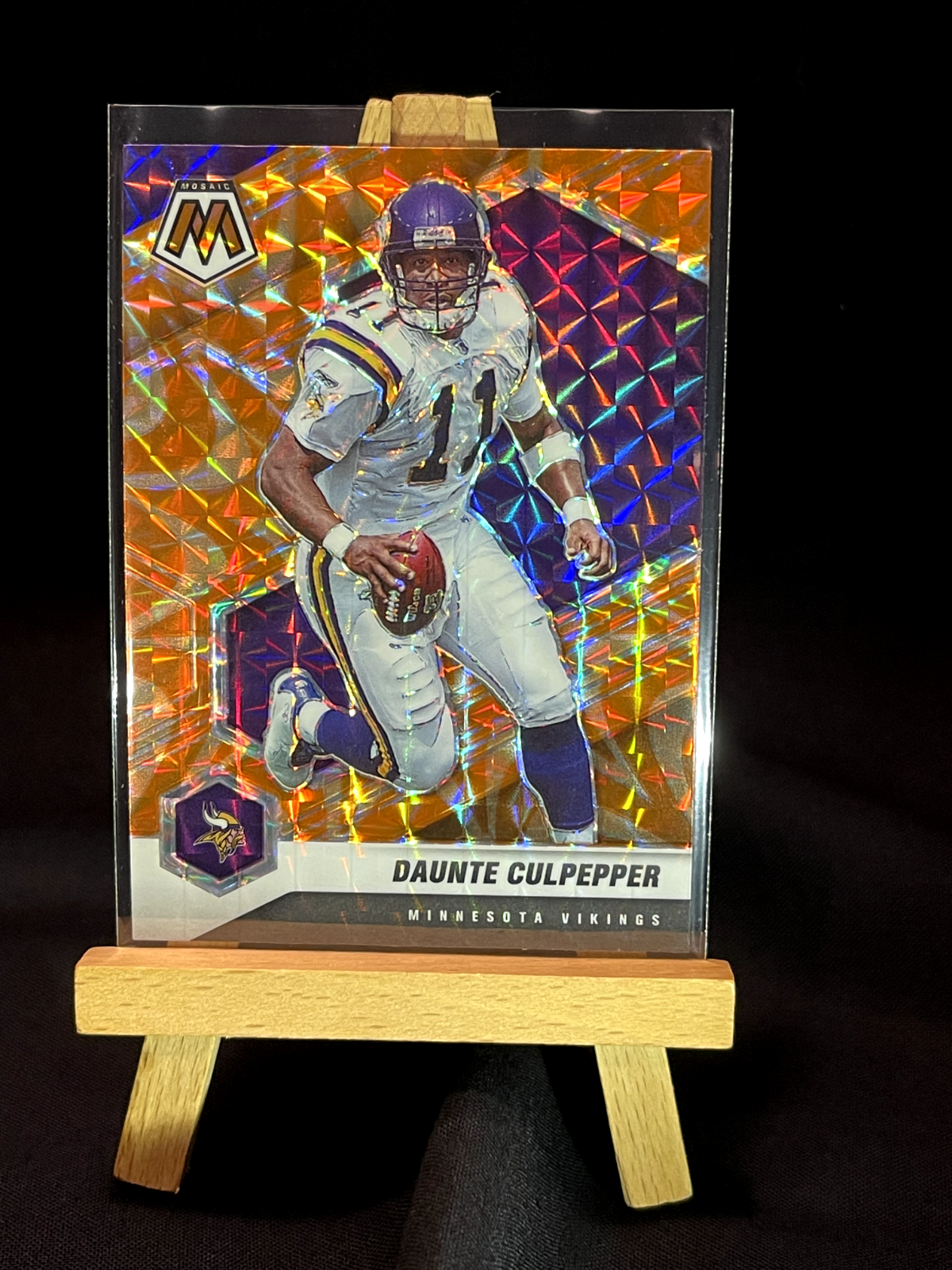 🏈 2021 Mosaic Reactive Orange #129 Daunte Culpepper Vikings Free Shipping🔥