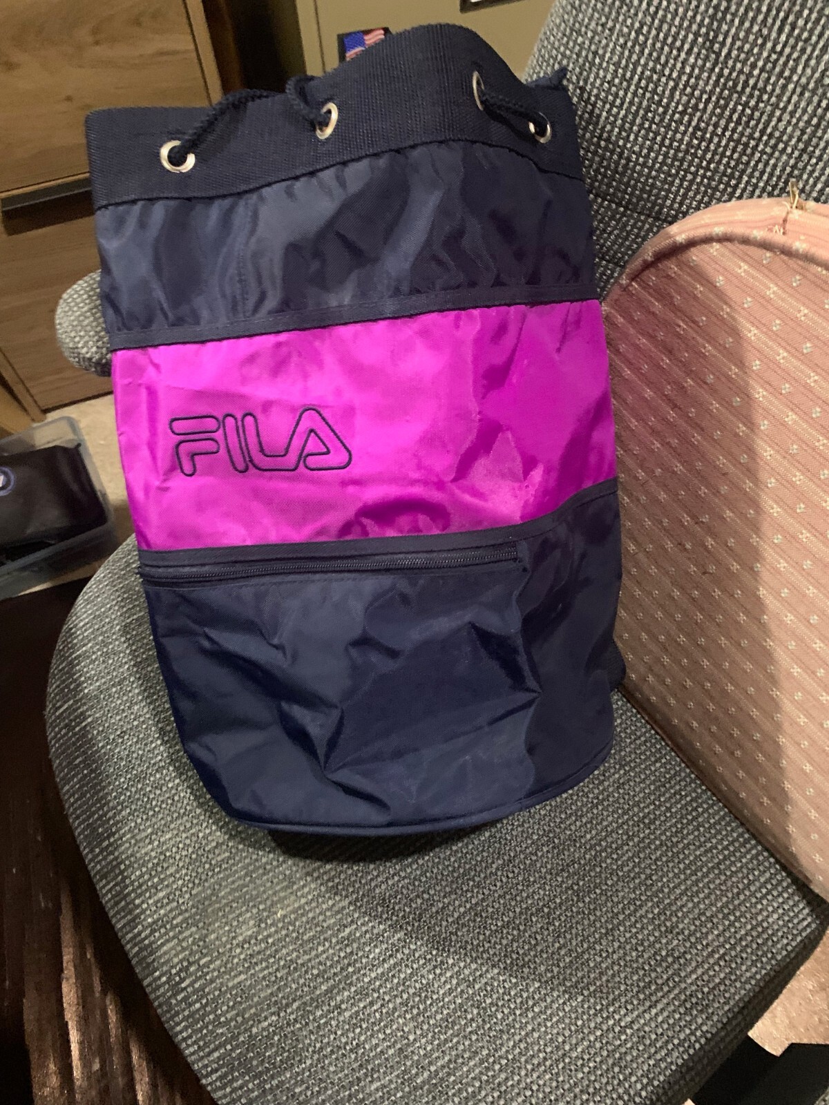 FILA BAG DRAW STRING CINCH BACK PACK CLASSIC VINTAGE VERY