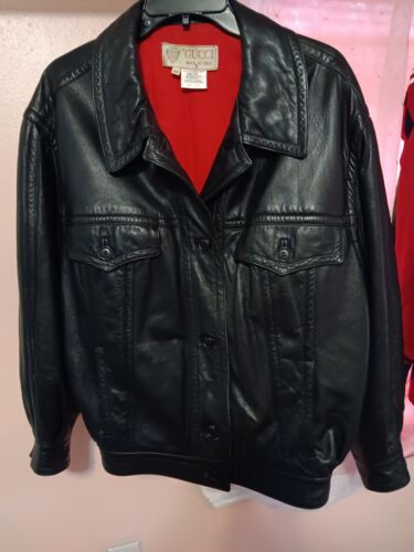 Gucci Vintage 80's Leather Jacket | eBay Gucci Vintage 80's Leather Jacket | eBay