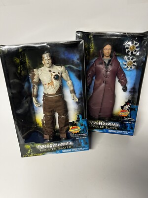 JAKKS PACIFIC Monster Slayer Van Helsing & Frankenstein 12'' Figure Lot