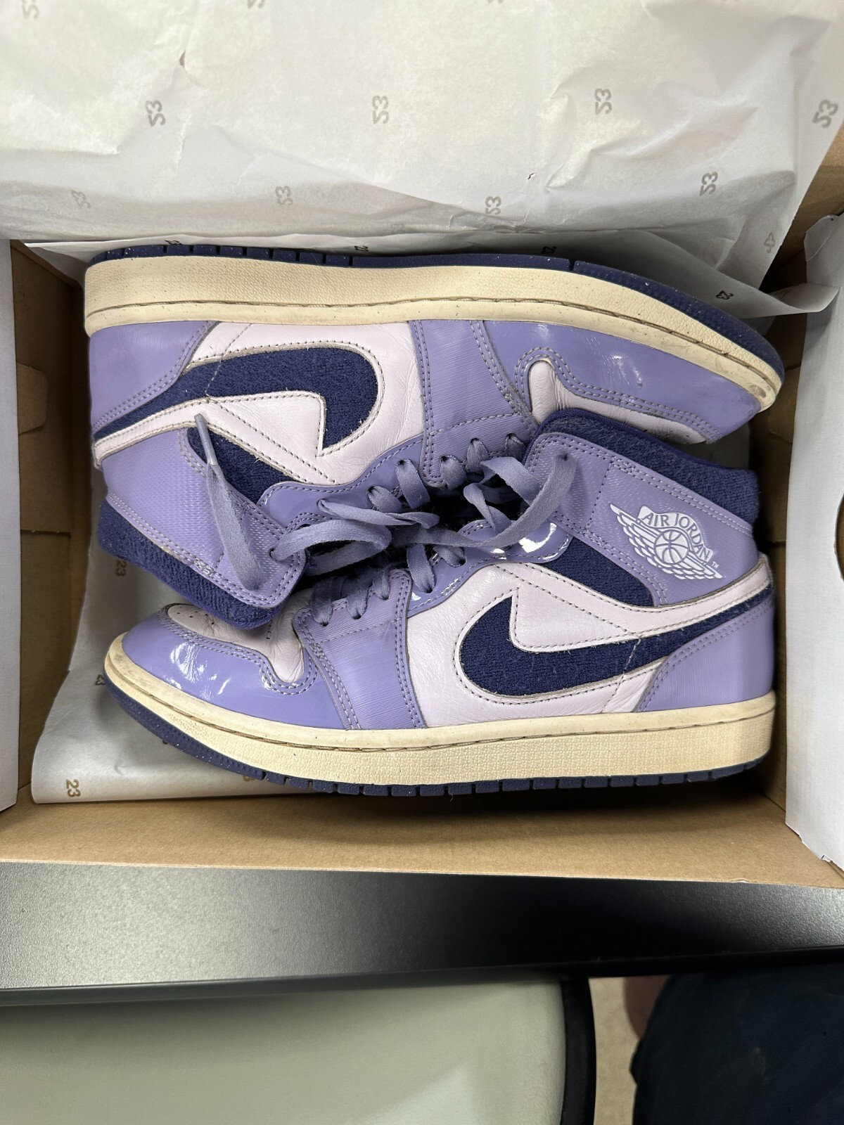 Nike Air Jordan 1 レディース シューズ US 8 NIKE Size 8 women's - Air Jordan 1 SE Mid Sky J Purple W | eBay