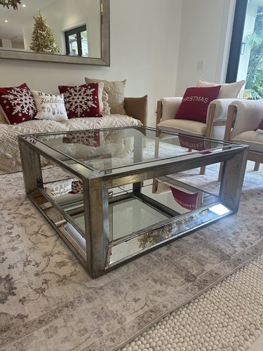アンティークlion Glass Top Coffee Table French Cast Bronze Coffee Table with Lion Head Motif, Circa