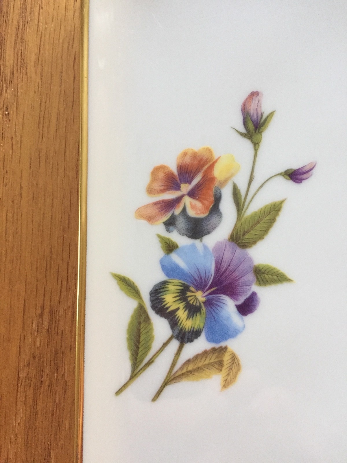 Vintage Limoges Chamart France Vanity Perfume Tray Hand Painted 8.5