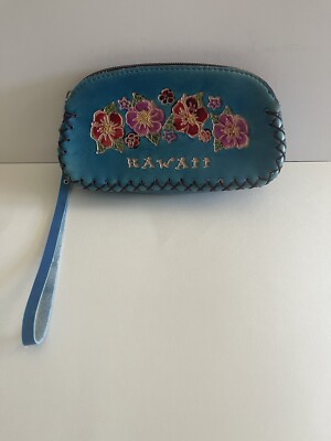 HAWAII LOCALLY MADE Wristlet Handbag Makeup Bag Travel Beach Clutch